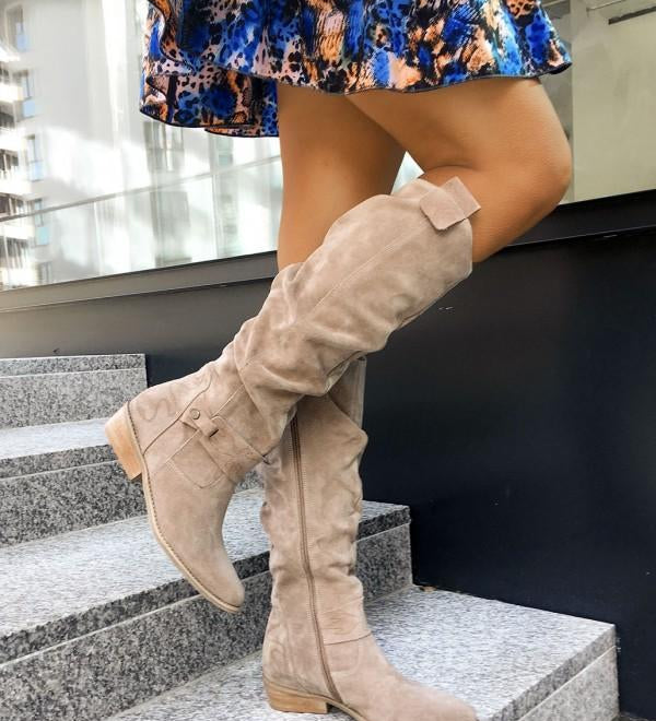 Lina - Botas de ante cómodas y cálidas para mujeres