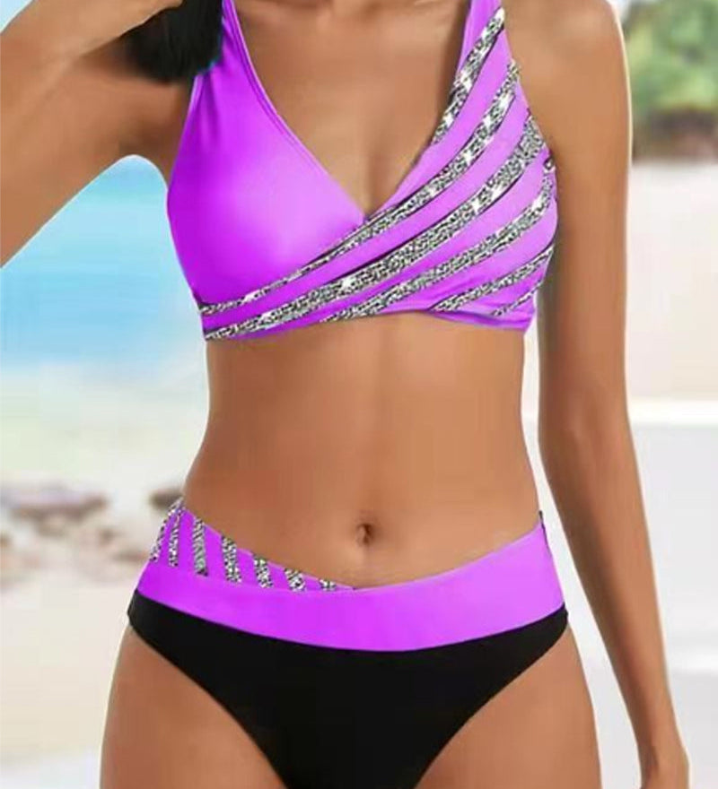 Paloma | Bikini Estampado en Tonos Cálidos