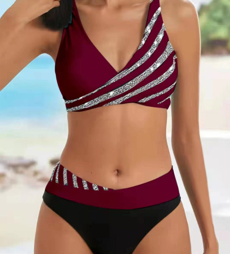 Paloma | Bikini Estampado en Tonos Cálidos