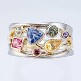 Anillo Vintage Bunter Zircón