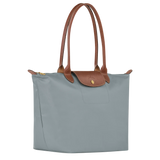 LONGCHAMP - Bolso tote grande Le Pliage, gris azulado