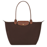 LONGCHAMP - Bolso tote grande Le Pliage, Marrón oscuro