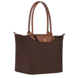 LONGCHAMP - Bolso tote grande Le Pliage, Marrón oscuro