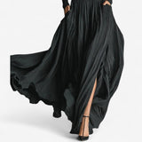 Raquel - Vestido maxi de cintura alta