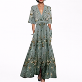 Alma | Vestido Largo Elegante con Flores