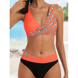 Valentina | Top de Bikini Estampado Estilo Halter
