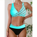 Valentina | Top de Bikini Estampado Estilo Halter