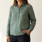Carmen – Camisa de lino con estampado