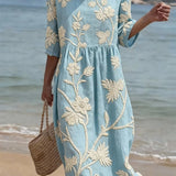Martina | Vestido de Playa Suave con Estampado Floral