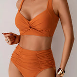 Carmen | Conjunto de Bikini de Verano de Cintura Alta