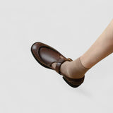 Avery - Zapatos ortopédicos de punta cuadrada Mary Jane