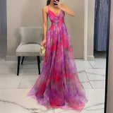 Giselle | Maxi vestido encantador con estampado floral