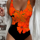 Valeria | Traje de Baño Elegante de Una Pieza con Estampado Floral