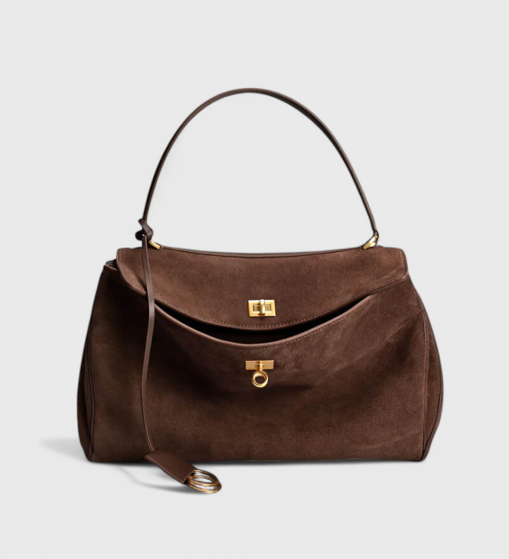 Henna Bolso de Hombro de Ante