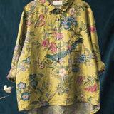Tiziana – Camisa de lino con estampado