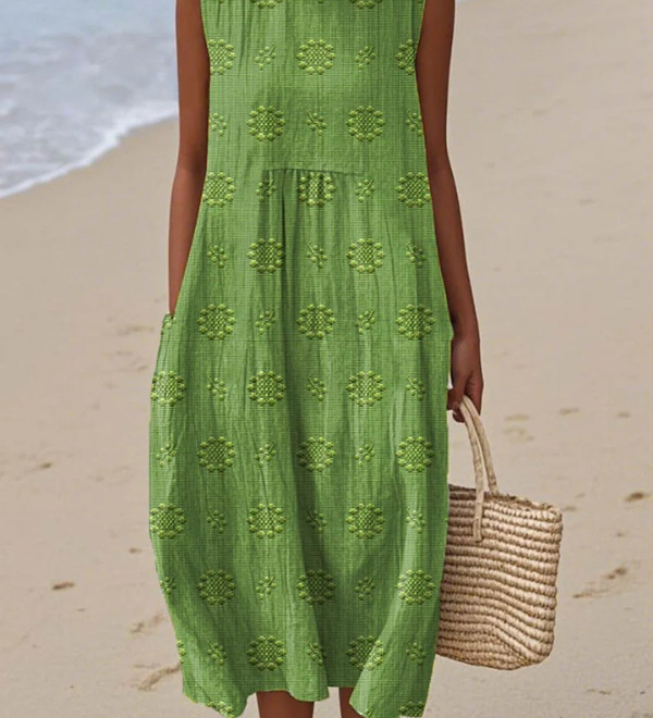 Sara | Vestido Midi con Patrón