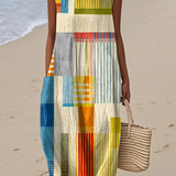 Patricia |  Vestido Midi Geométrico