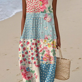 Olaya | Vestido Midi Patchwork