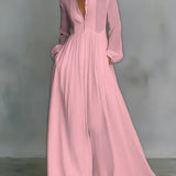Carmen | Vestido Maxi con Botones Frontal Fluidos
