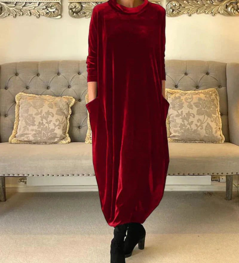 Eliza | Vestido de Terciopelo Relajado