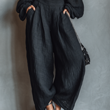 Carmen | Conjunto de hombros al descubierto con pantalón ancho