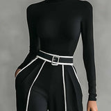 Carmen | Conjunto elegante con detalle de contraste