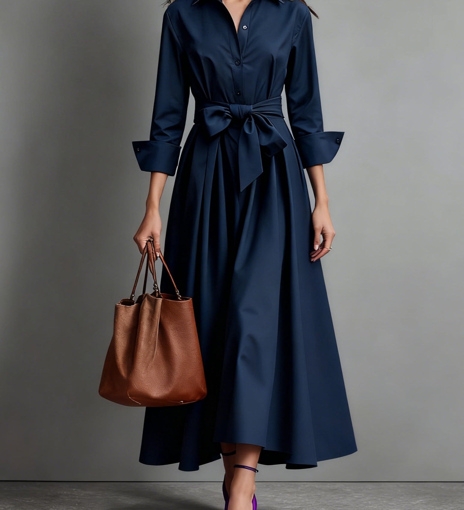 Carmen | Elegante Vestido Maxi con Detalle de Lazo