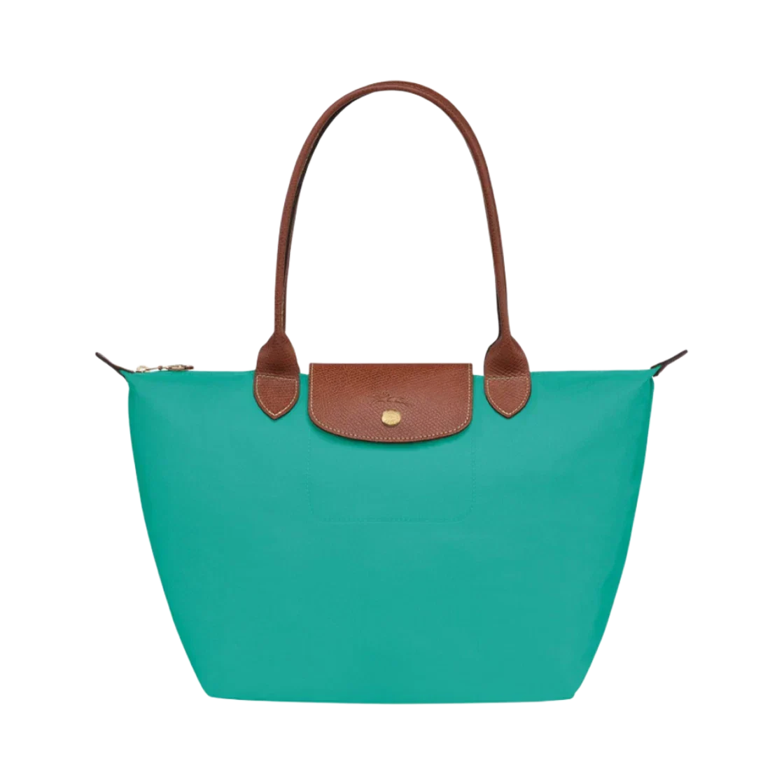 LONGCHAMP - Bolso tote grande Le Pliage, Verde turquesa