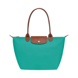 LONGCHAMP - Bolso tote grande Le Pliage, Verde turquesa