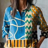 Nicoletta – Camisa de lino con estampado