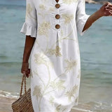 Catalina | Vestido de Playa Cómodo con Estampado Floral