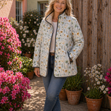 Isabella | Chaqueta Acolchada con Delicado Estampado Floral