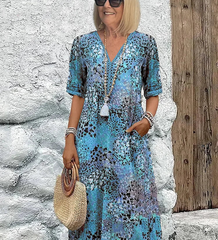 Elena | Vestido midi vibrante