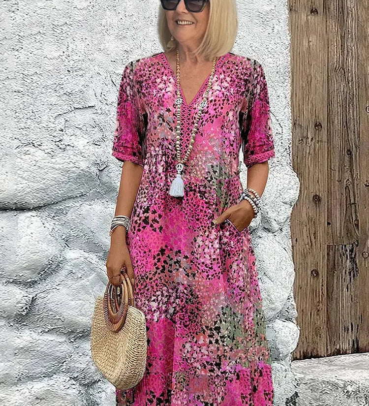 Elena | Vestido midi vibrante