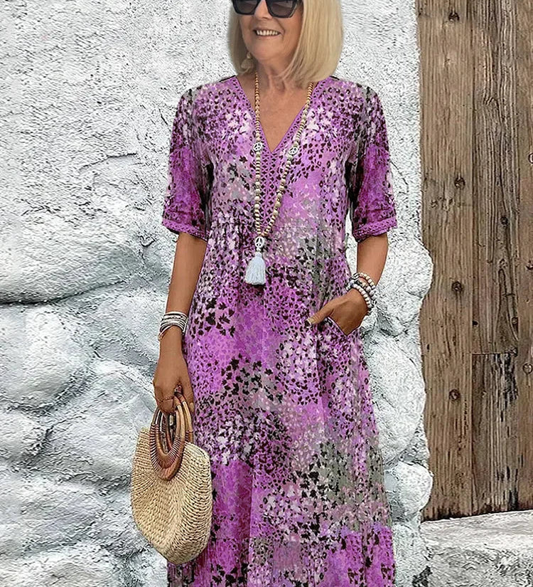 Elena | Vestido midi vibrante