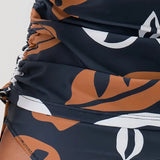 Valeria | Conjunto de Tankini con Estampado de Hojas Tropicales