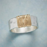 Anillo de Hilos Boho Dorado