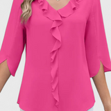 Annemiek Blusa Casual con Corte Suelto y Estilo Sofisticado