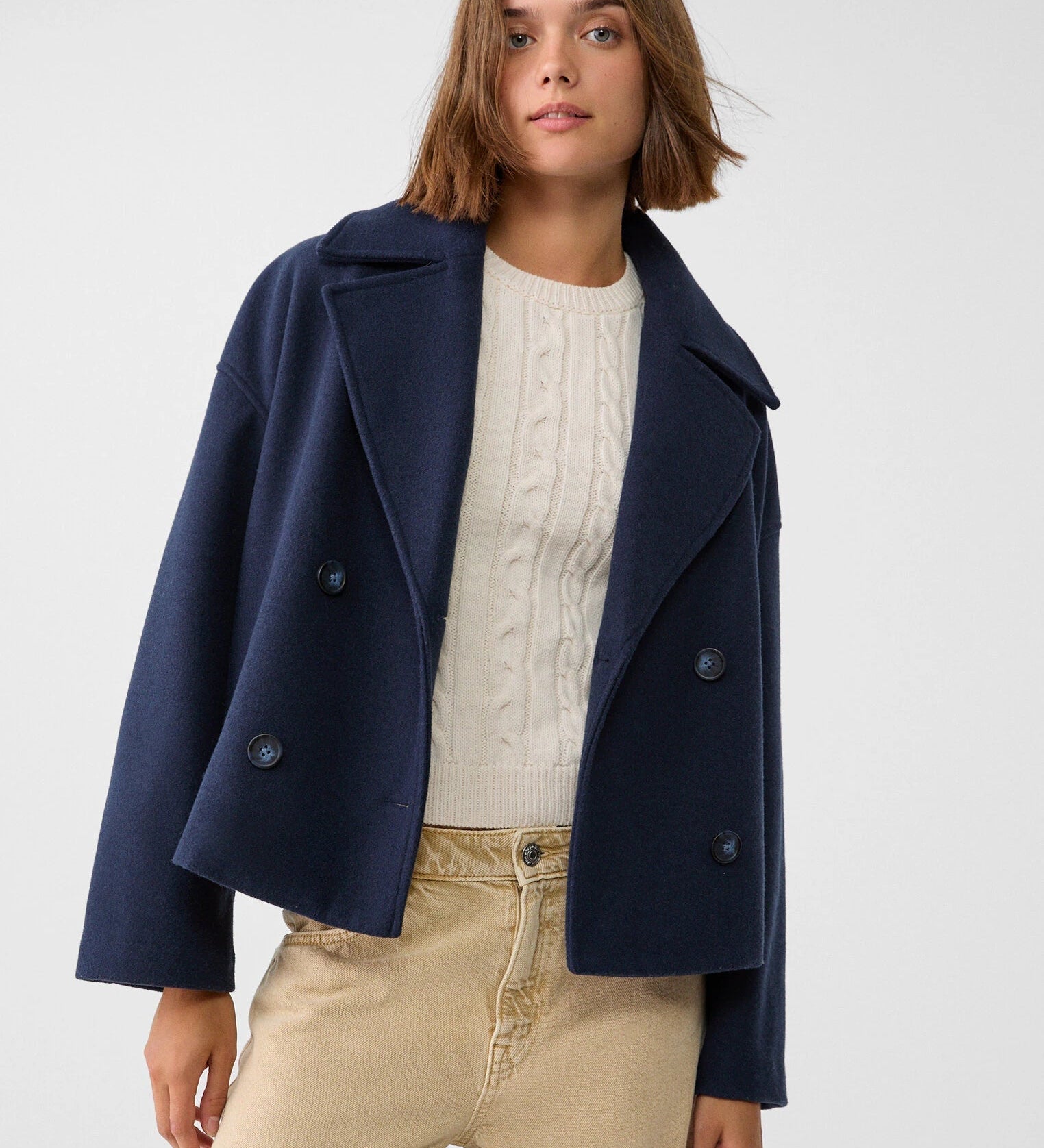 Anna - Chaqueta corta de doble botonadura
