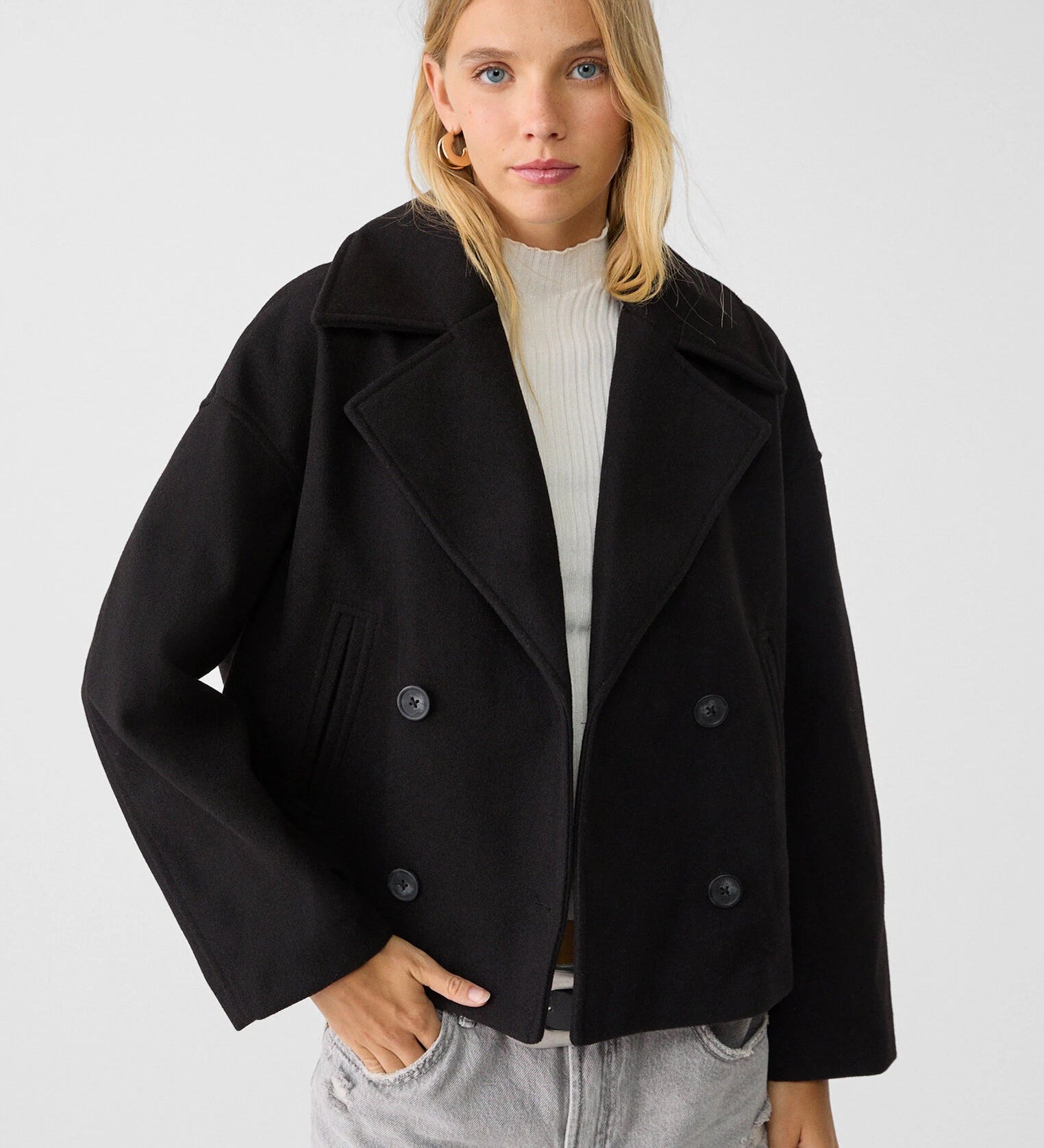 Anna - Chaqueta corta de doble botonadura