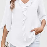 Annemiek Blusa Casual con Corte Suelto y Estilo Sofisticado