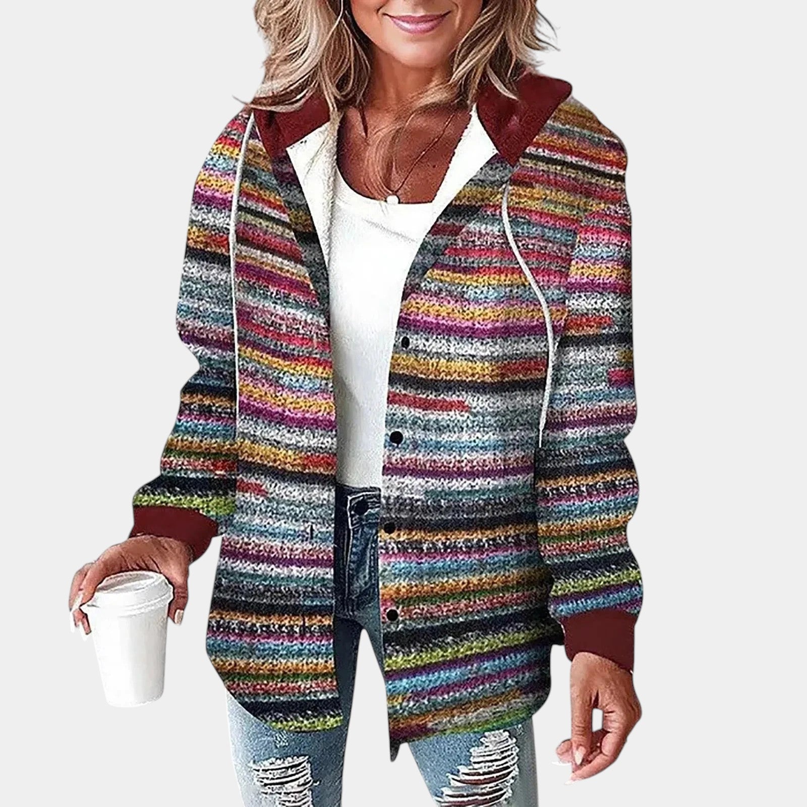 Samira Chaqueta de Otoño Suave y Cálida