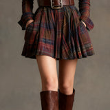 Nuria | Vestido Mini Vintage (Incluye cinturón)