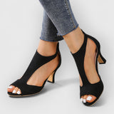 Nessa | Sandalias Ortopédicas Con Tacón Y Recorte