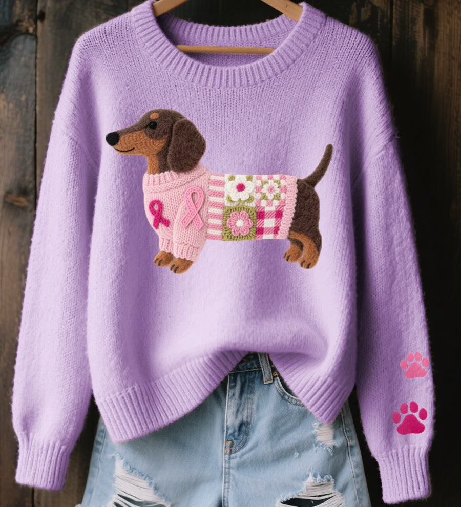 Amor Teckel™ – Suéter Patchwork Acogedor